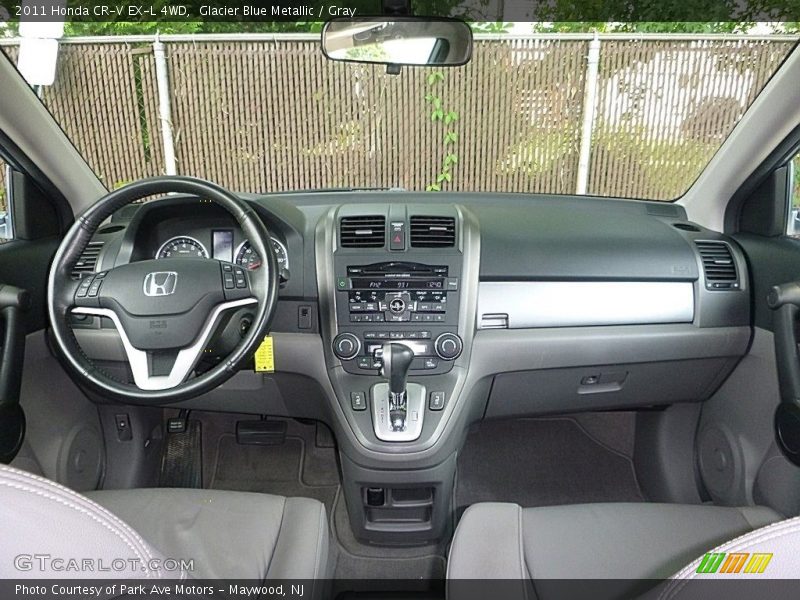 Glacier Blue Metallic / Gray 2011 Honda CR-V EX-L 4WD