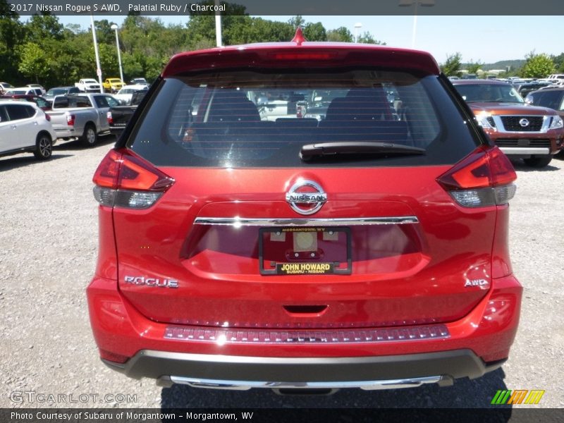 Palatial Ruby / Charcoal 2017 Nissan Rogue S AWD