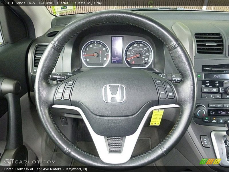 Glacier Blue Metallic / Gray 2011 Honda CR-V EX-L 4WD