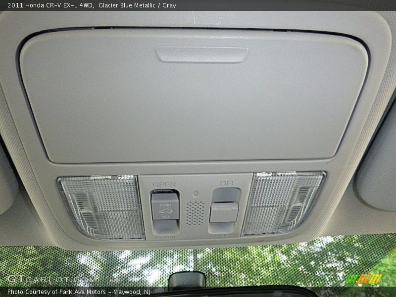 Glacier Blue Metallic / Gray 2011 Honda CR-V EX-L 4WD