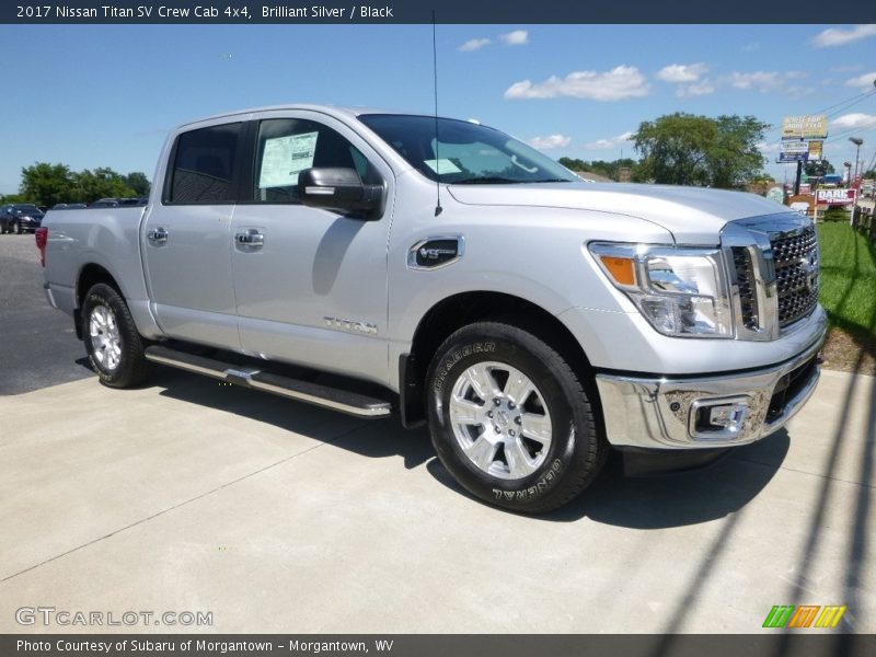 Brilliant Silver / Black 2017 Nissan Titan SV Crew Cab 4x4