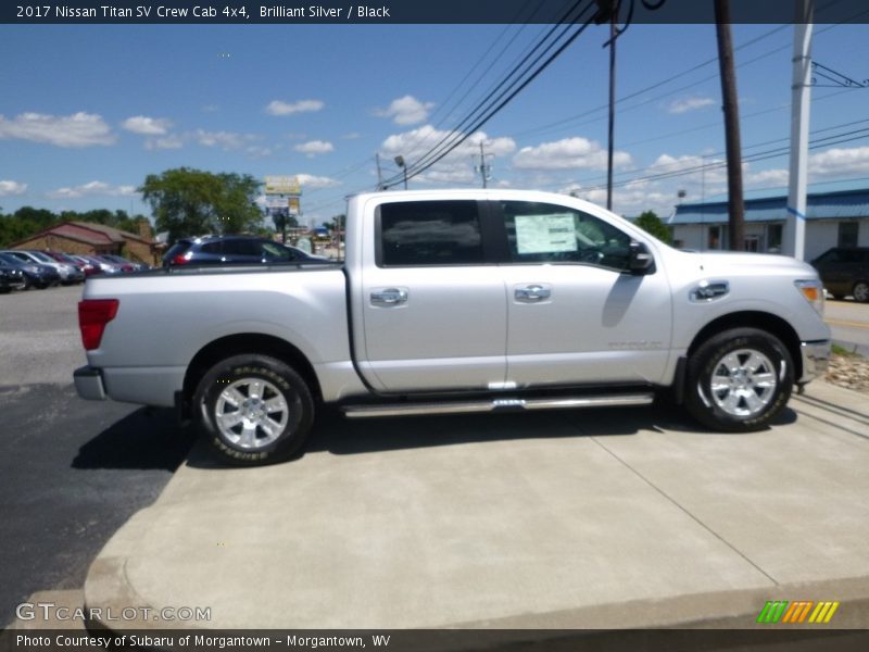 Brilliant Silver / Black 2017 Nissan Titan SV Crew Cab 4x4