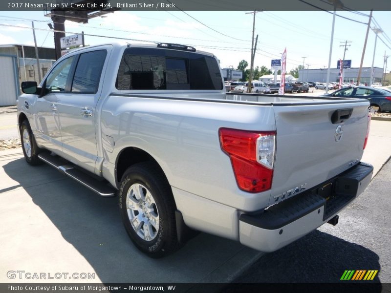 Brilliant Silver / Black 2017 Nissan Titan SV Crew Cab 4x4