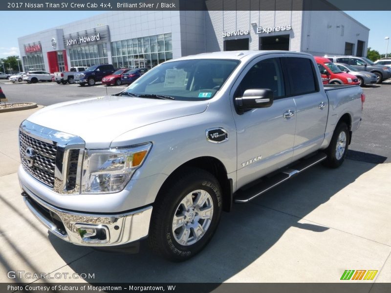 Brilliant Silver / Black 2017 Nissan Titan SV Crew Cab 4x4