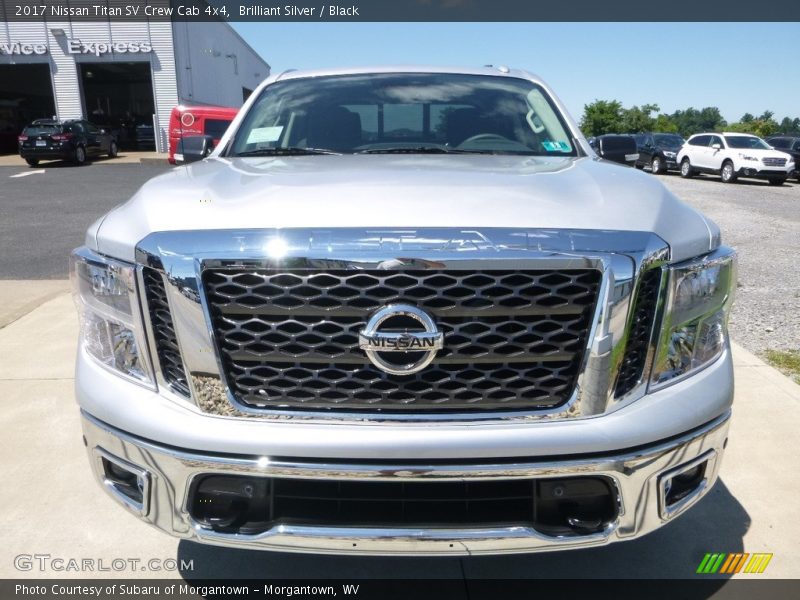 Brilliant Silver / Black 2017 Nissan Titan SV Crew Cab 4x4
