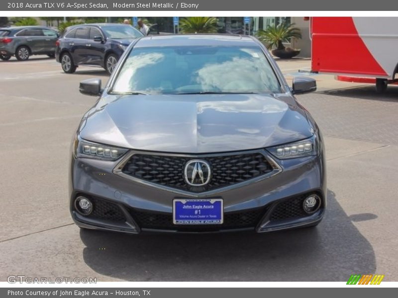 Modern Steel Metallic / Ebony 2018 Acura TLX V6 A-Spec Sedan