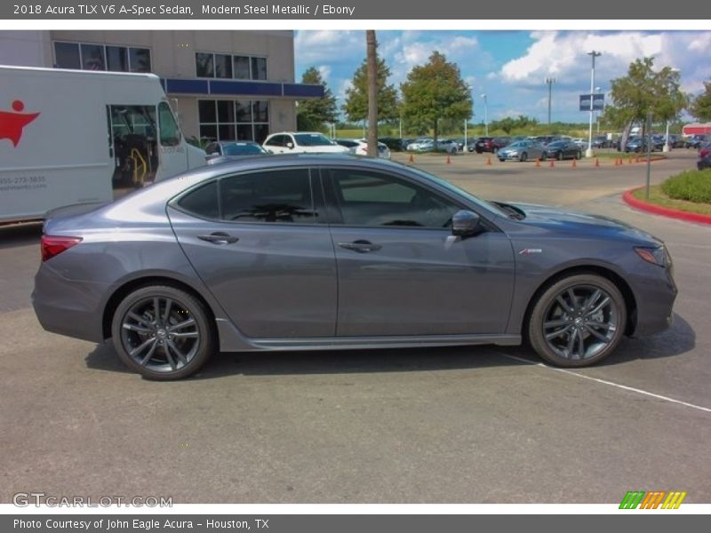 Modern Steel Metallic / Ebony 2018 Acura TLX V6 A-Spec Sedan