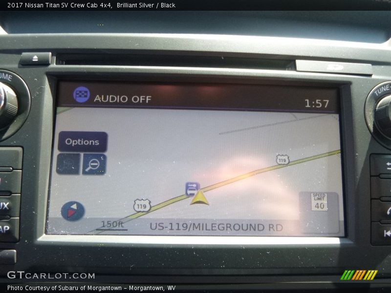Brilliant Silver / Black 2017 Nissan Titan SV Crew Cab 4x4