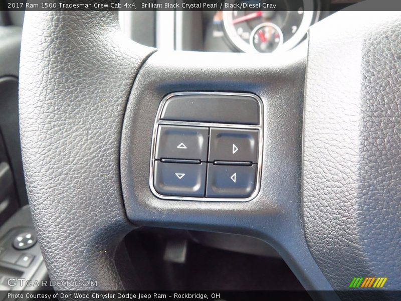 Brilliant Black Crystal Pearl / Black/Diesel Gray 2017 Ram 1500 Tradesman Crew Cab 4x4