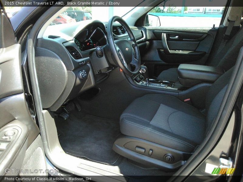 Black Granite Metallic / Ebony 2015 Chevrolet Traverse LT AWD