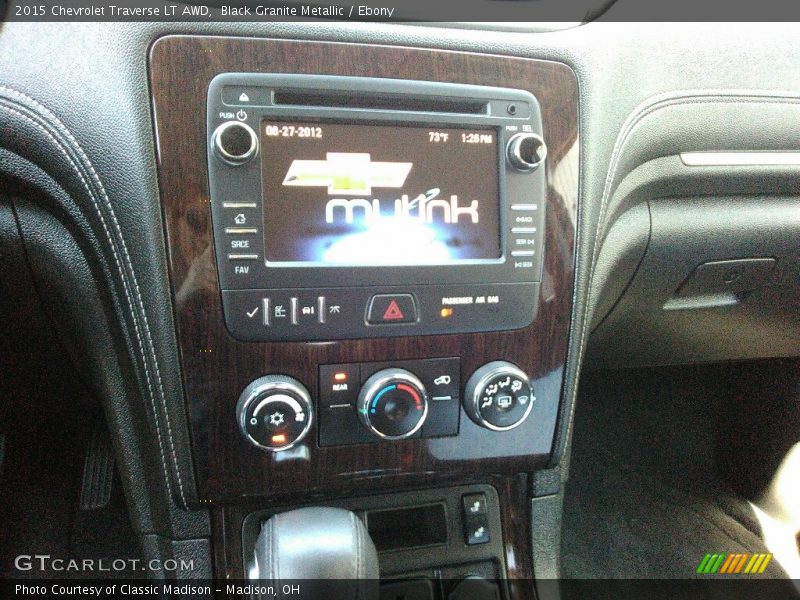 Black Granite Metallic / Ebony 2015 Chevrolet Traverse LT AWD