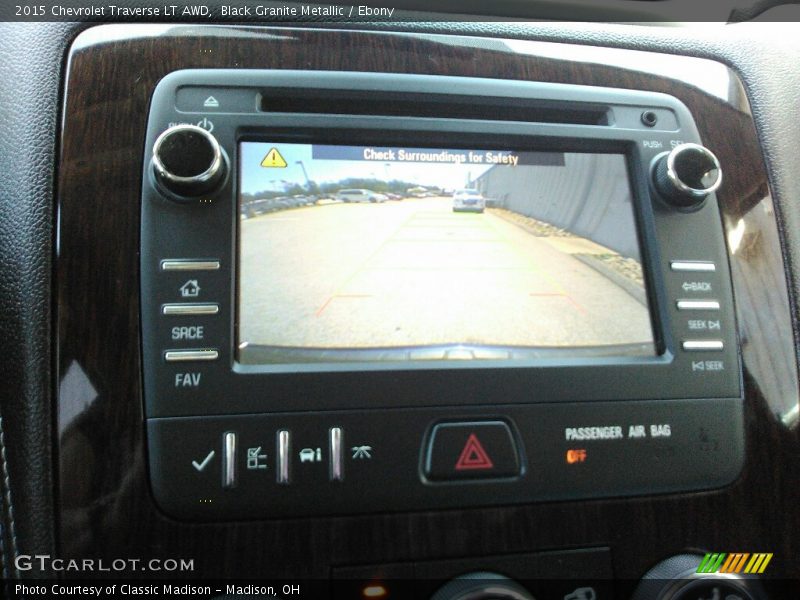 Black Granite Metallic / Ebony 2015 Chevrolet Traverse LT AWD