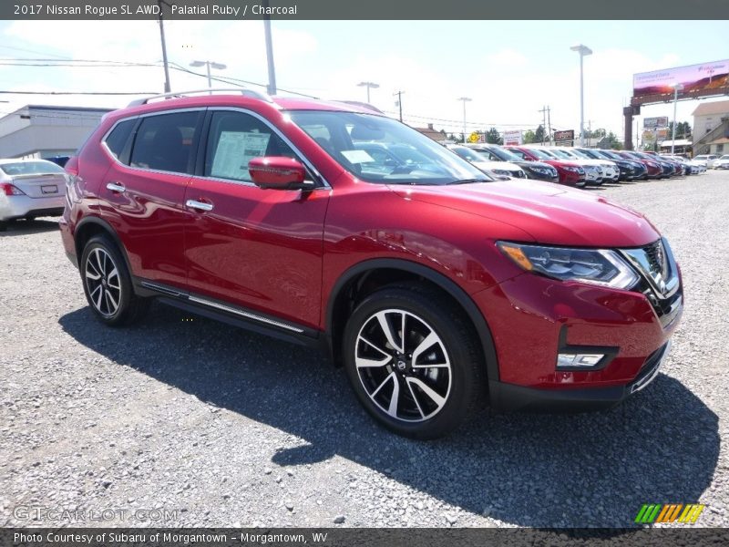 Palatial Ruby / Charcoal 2017 Nissan Rogue SL AWD