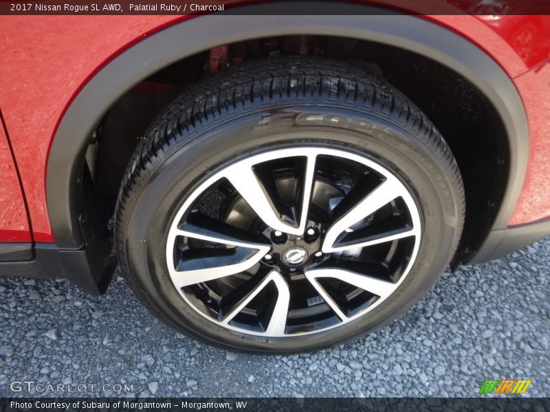 Palatial Ruby / Charcoal 2017 Nissan Rogue SL AWD