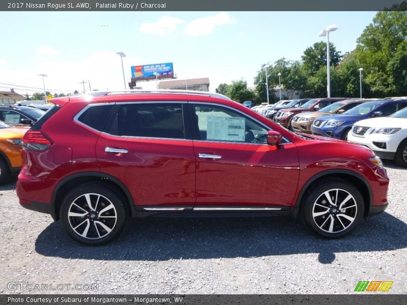 Palatial Ruby / Charcoal 2017 Nissan Rogue SL AWD
