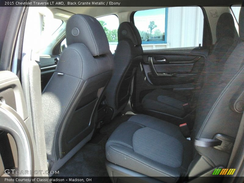 Black Granite Metallic / Ebony 2015 Chevrolet Traverse LT AWD