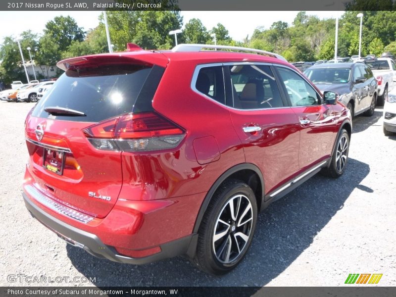 Palatial Ruby / Charcoal 2017 Nissan Rogue SL AWD