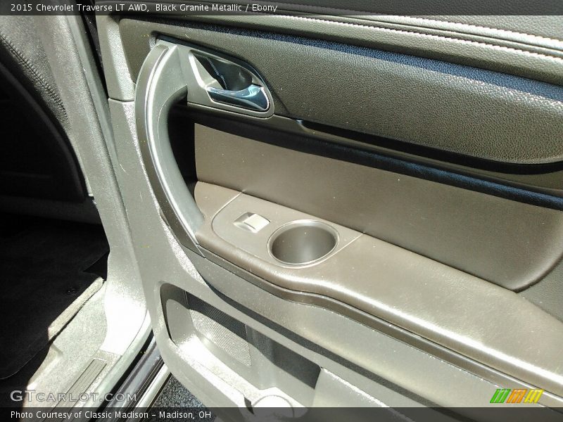 Black Granite Metallic / Ebony 2015 Chevrolet Traverse LT AWD
