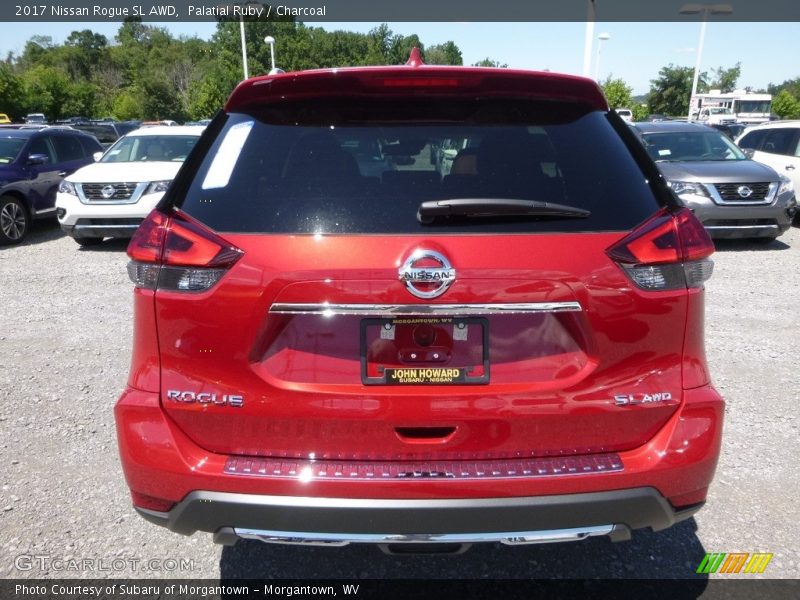 Palatial Ruby / Charcoal 2017 Nissan Rogue SL AWD
