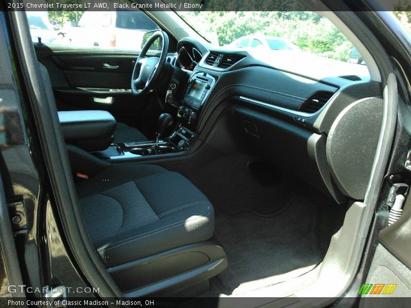 Black Granite Metallic / Ebony 2015 Chevrolet Traverse LT AWD