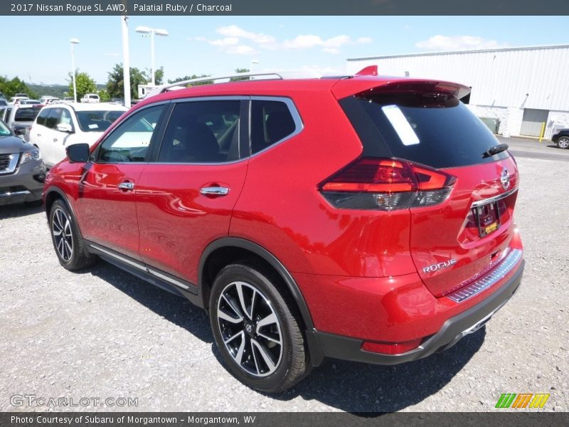 Palatial Ruby / Charcoal 2017 Nissan Rogue SL AWD