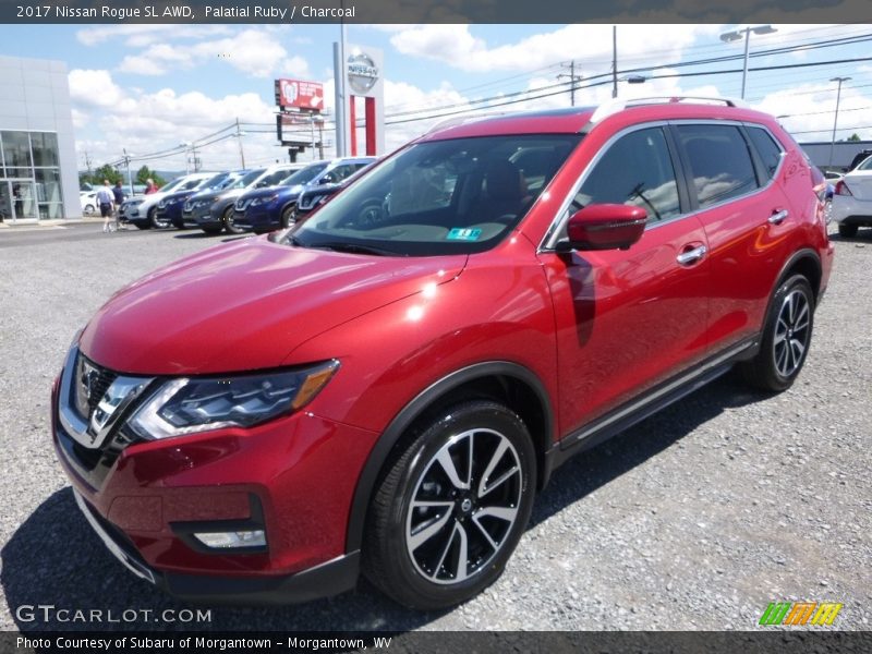 Palatial Ruby / Charcoal 2017 Nissan Rogue SL AWD