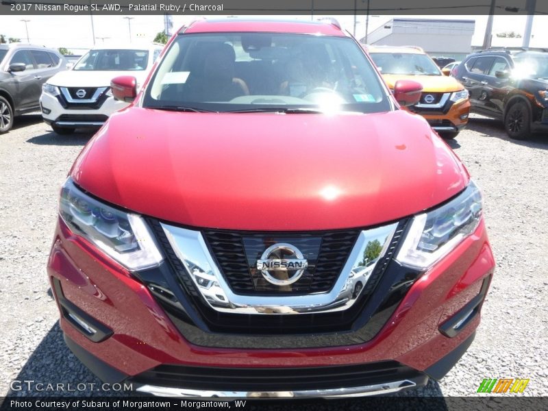 Palatial Ruby / Charcoal 2017 Nissan Rogue SL AWD