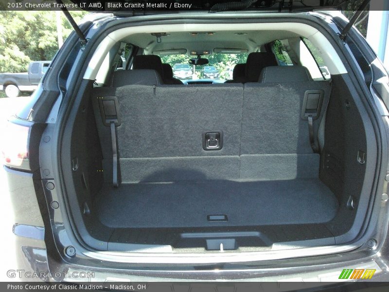 Black Granite Metallic / Ebony 2015 Chevrolet Traverse LT AWD