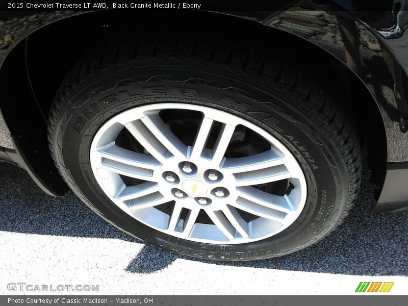 Black Granite Metallic / Ebony 2015 Chevrolet Traverse LT AWD
