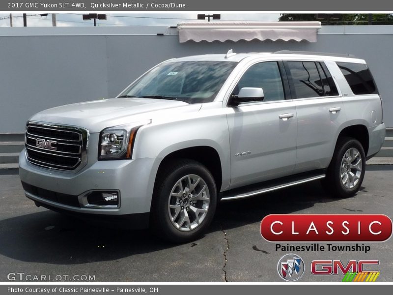 Quicksilver Metallic / Cocoa/Dune 2017 GMC Yukon SLT 4WD