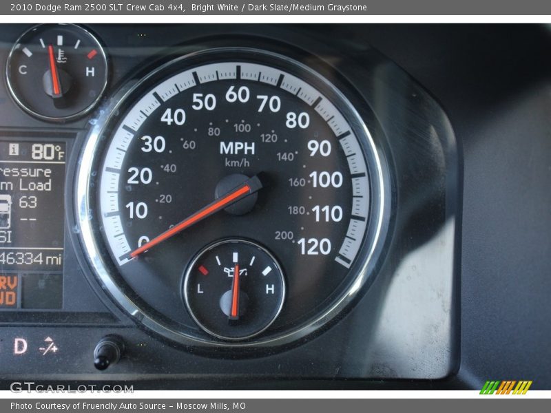 Bright White / Dark Slate/Medium Graystone 2010 Dodge Ram 2500 SLT Crew Cab 4x4