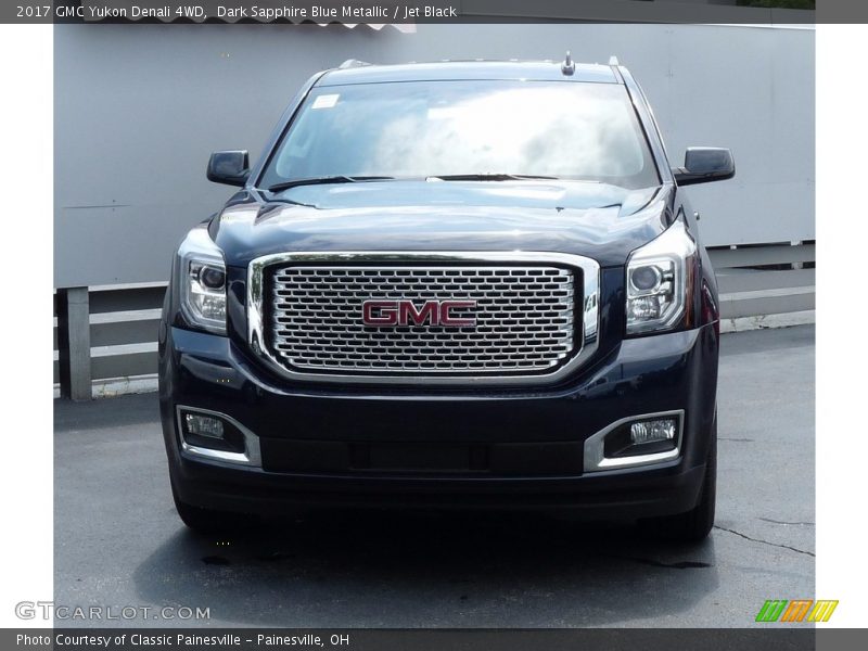 Dark Sapphire Blue Metallic / Jet Black 2017 GMC Yukon Denali 4WD