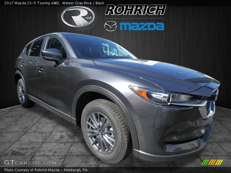 Meteor Gray Mica / Black 2017 Mazda CX-5 Touring AWD