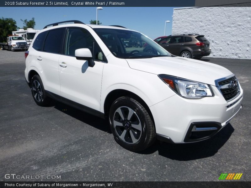 Crystal White Pearl / Platinum 2018 Subaru Forester 2.5i Limited