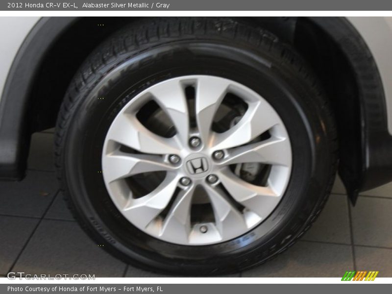 Alabaster Silver Metallic / Gray 2012 Honda CR-V EX-L