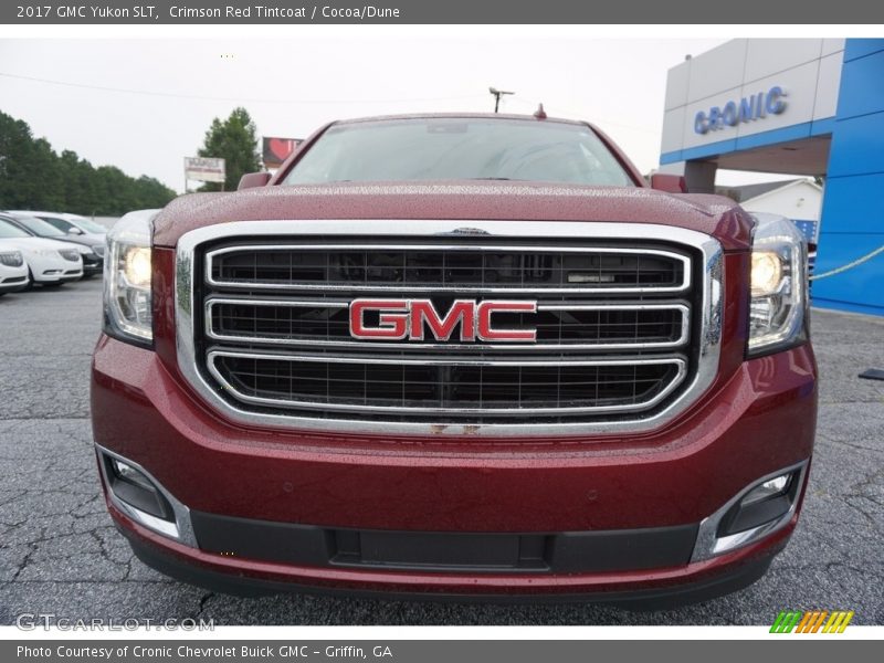 Crimson Red Tintcoat / Cocoa/Dune 2017 GMC Yukon SLT