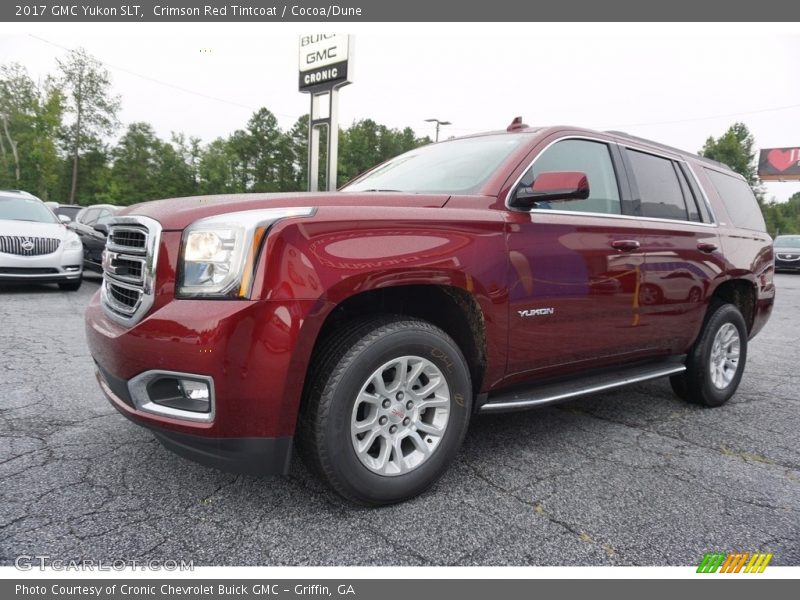 Crimson Red Tintcoat / Cocoa/Dune 2017 GMC Yukon SLT