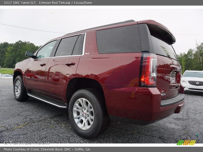 Crimson Red Tintcoat / Cocoa/Dune 2017 GMC Yukon SLT