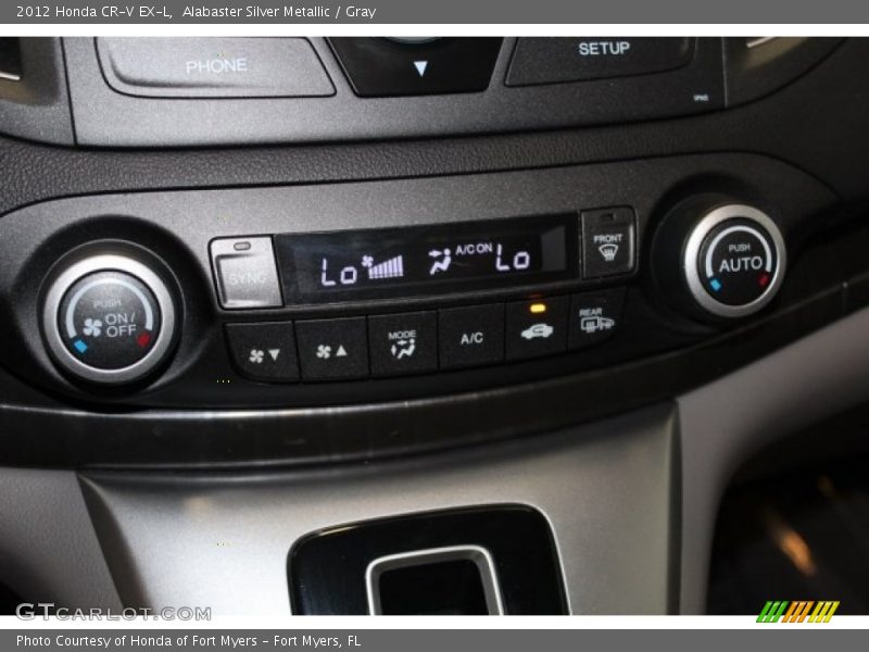 Alabaster Silver Metallic / Gray 2012 Honda CR-V EX-L
