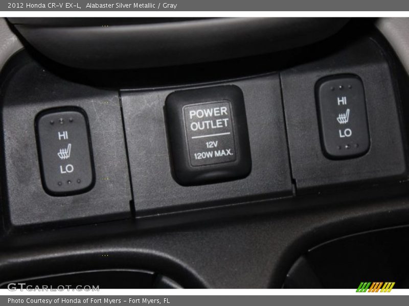 Alabaster Silver Metallic / Gray 2012 Honda CR-V EX-L