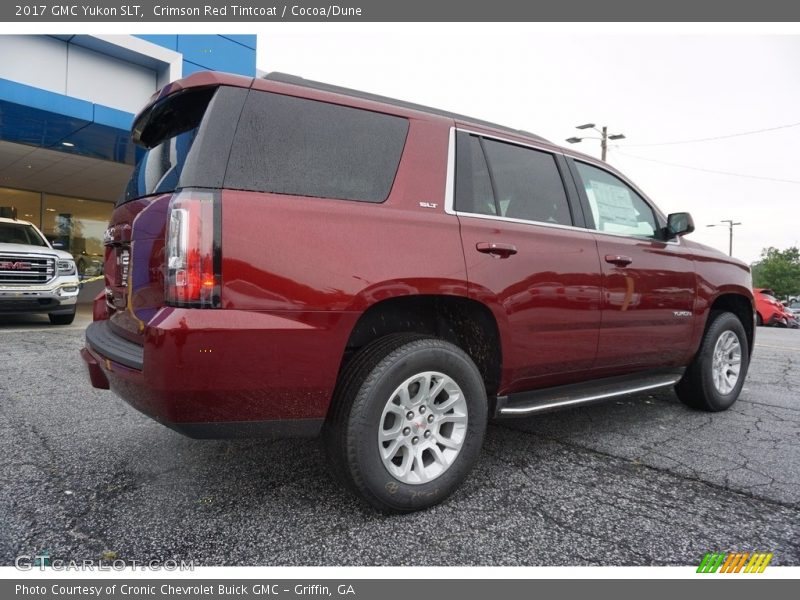 Crimson Red Tintcoat / Cocoa/Dune 2017 GMC Yukon SLT