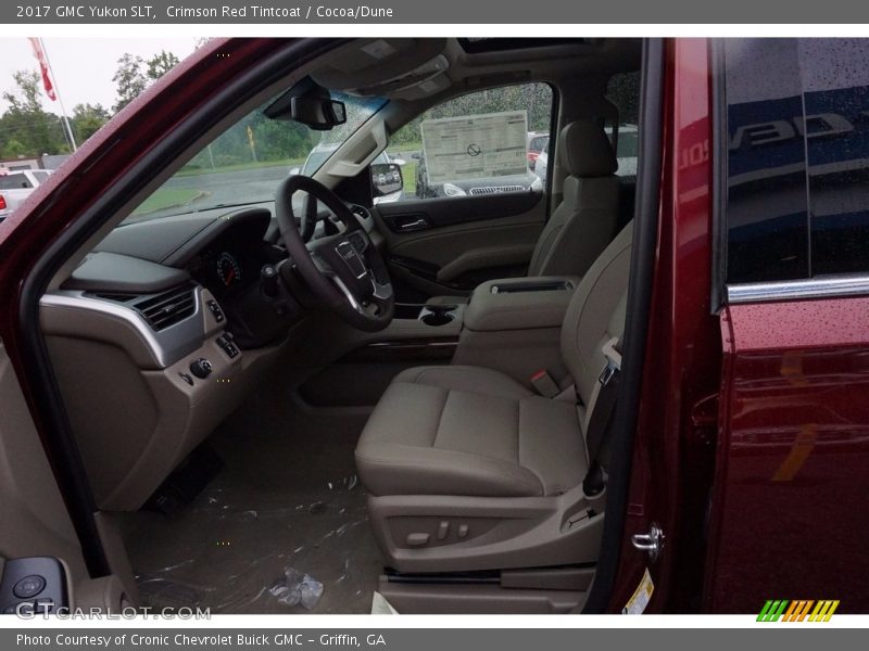 Crimson Red Tintcoat / Cocoa/Dune 2017 GMC Yukon SLT