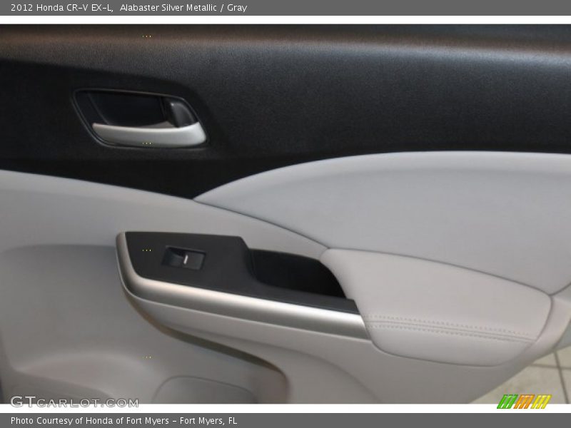 Alabaster Silver Metallic / Gray 2012 Honda CR-V EX-L