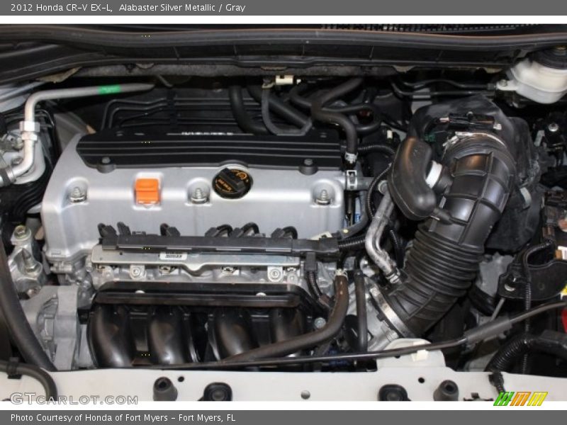 Alabaster Silver Metallic / Gray 2012 Honda CR-V EX-L