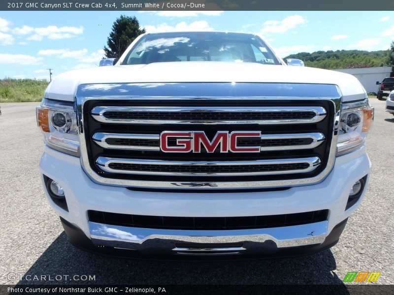 Summit White / Cocoa/­Dune 2017 GMC Canyon SLT Crew Cab 4x4