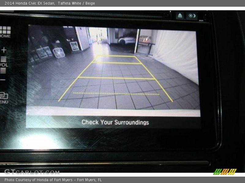 Taffeta White / Beige 2014 Honda Civic EX Sedan