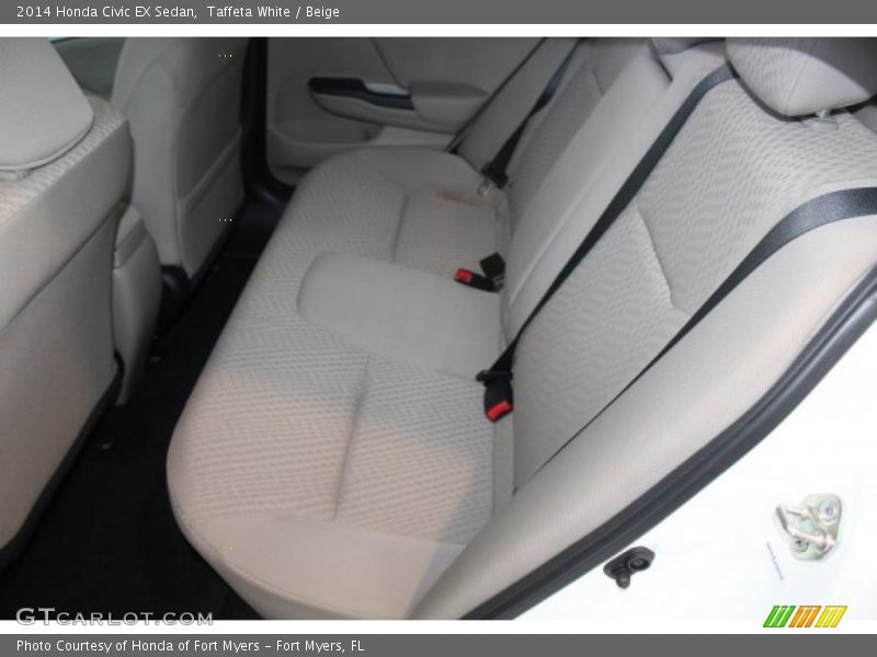 Taffeta White / Beige 2014 Honda Civic EX Sedan