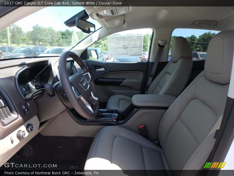 Summit White / Cocoa/­Dune 2017 GMC Canyon SLT Crew Cab 4x4