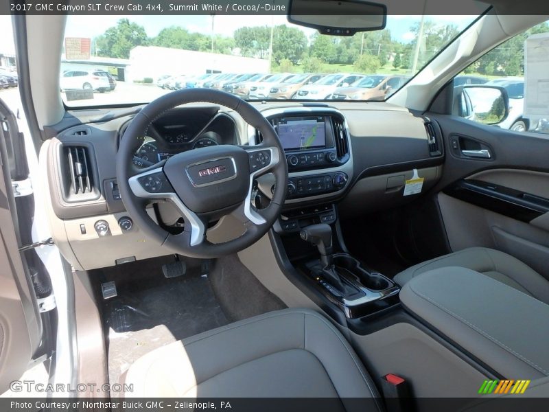 Summit White / Cocoa/­Dune 2017 GMC Canyon SLT Crew Cab 4x4