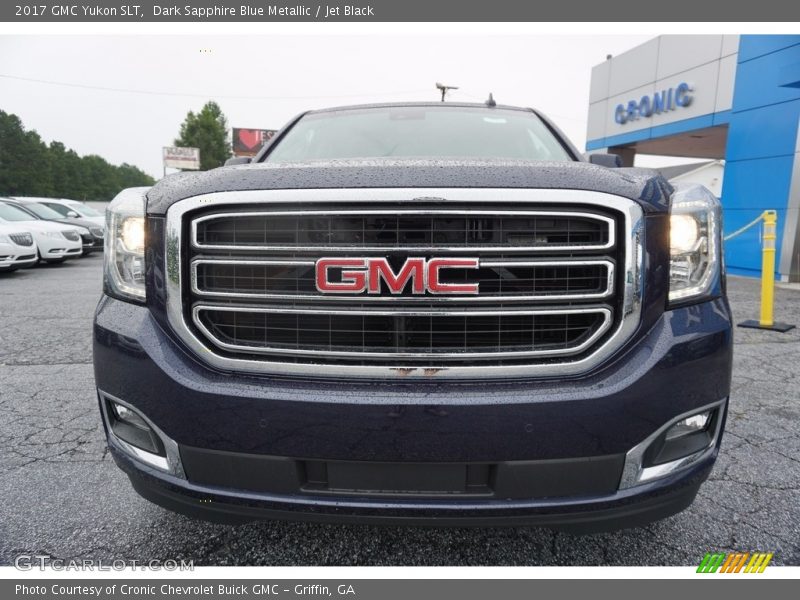 Dark Sapphire Blue Metallic / Jet Black 2017 GMC Yukon SLT